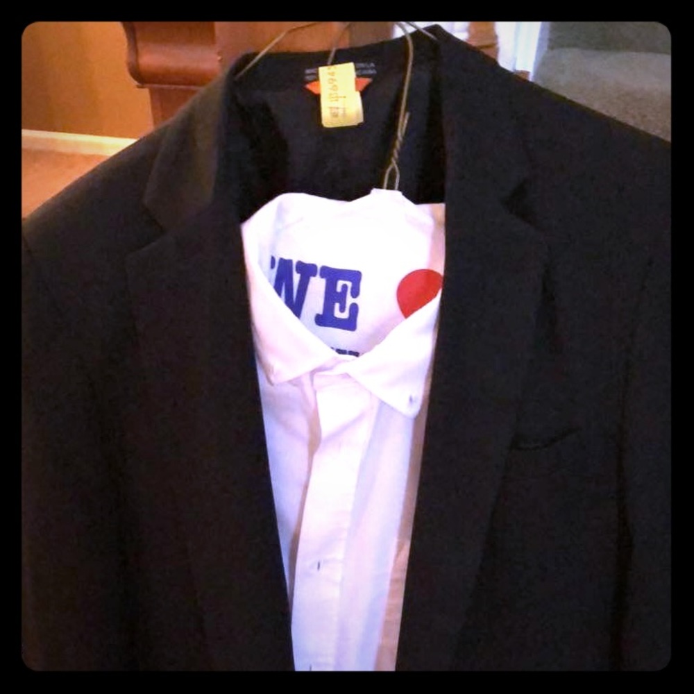 Boys black suit (jacket, pants plus shirt)